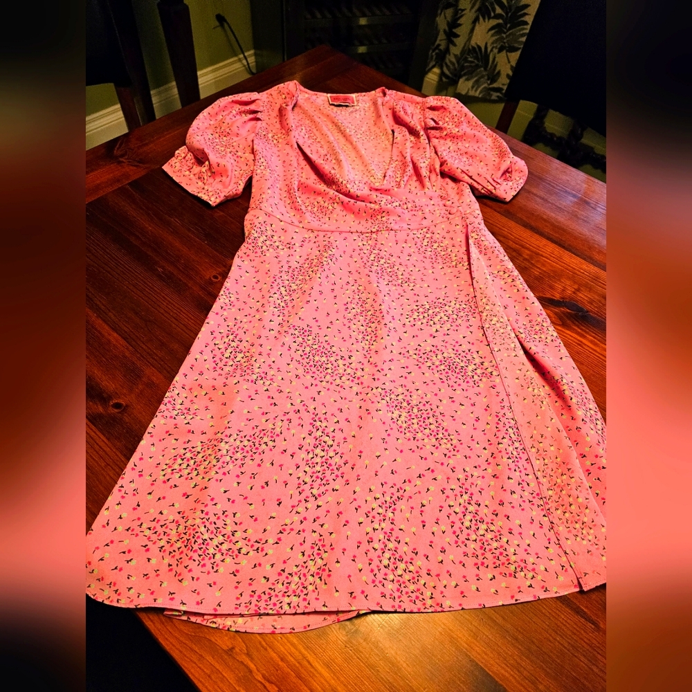 Kate Spade‎ Pink Floral Wrap Dress